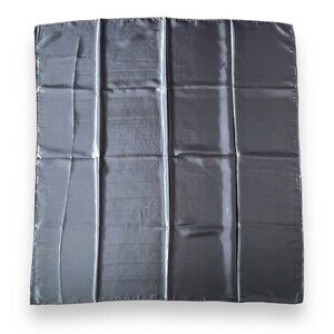 Plain Gray Unisex Vintage Headscarf Tied 35” X 35” Scarve